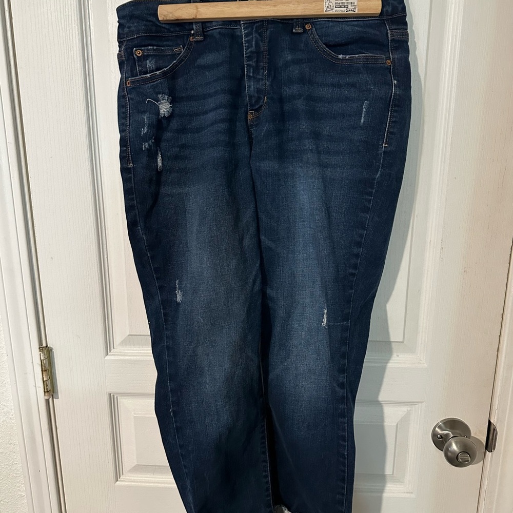 Time and Tru Dark Blue Boyfriend Jeans